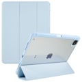 Pikkukuva 1 / 6: iPad Pro 12.9 (2022) / (2021) / (2020) kolmiosainen nahka- ja akryylikotelo - Vauvasininen Blue