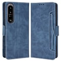 Pikkukuva 1 / 2: Sony Xperia 1 IV moderni nahkainen lompakkokotelo - Sininen Blue