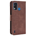 Miniatyrbillede 2 af 2: Stilfuldt Læder Etui med Pung til Nokia G11 Plus - Brun Brown