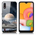 Miniatyrbillede 1 af 2: Fantasy Samsung Galaxy A01 cover - Hvid Planet Multicolor