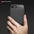 Miniatyrbild 2 av 2: Carbon Flex iPhone SE 2020 skal - Svart Svart