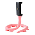 Miniatyrbillede 1 af 2: Universal, sød, fleksibel telefonholder i slangestil til skrivebordet - Lyserød Pink