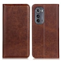 Miniatyrbillede 1 af 2: Flip Etui med Pung i Ægte Læder til Motorola Moto Edge 2022 - Kaffe Brown
