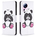 Pikkukuva 1 / 6: Wonderland Xiaomi 13 Lite / Civi 2 Läppäkotelo - Panda White