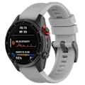 Pikkukuva 1 / 2: Silikoninen kellohihna Garmin ja Coros kellolle - Harmaa Silver grey