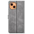 Miniatyrbild 2 av 2: Hållbart konstläder iPhone 13 Mini fodral med plånbok - Silver/Grå Silvergrå