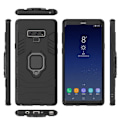 Miniatyrbillede 2 af 2: Samsung Galaxy Note9 beskyttelsesetui i kombimaterialer med ringholder - Sort Black