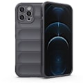 Miniatyrbillede 1 af 2: Blødt, grebsformet cover til iPhone 12 Pro Max - Mørkegråt Silver grey