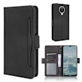 Miniatyrbillede 1 af 2: Modern-styled Læder Pung Etui til Nokia G20 - Sort Black