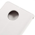 Miniatyrbillede 2 af 2: Motorola Moto Z stilfuldt læder-etui m. indbygget stander - Hvid White