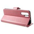 Miniatyrbillede 2 af 2: Huawei P30 Pro trykt sommerfugl blomster læder flip etui - Lyserød Pink