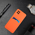 Pikkukuva 2 / 2: Card Holder Suojakuori For Samsung Galaxy A12 5G - Oranssi Orange