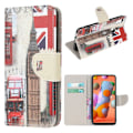 Pikkukuva 1 / 2: Wonderland Samsung Galaxy A11 flip kotelot - Big Ben ja UK Lippu Brown