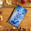 Pikkukuva 2 / 2: Wonderland Samsung Galaxy A34 5G Läppäkotelo - Leopard Blue