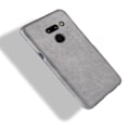 Miniatyrbild 2 av 2: LG G8 ThinQ litchi fodral - Grå Silvergrå