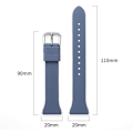 Miniatyrbillede 2 af 2: 20 mm universal urrem i silikone - Blå Blue