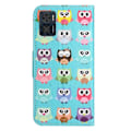 Miniatyrbillede 2 af 2: Wonderland Motorola Moto E22i / E22 Flip Etui - Søde Ugler Multicolor