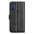 Pikkukuva 2 / 6: Lompakko Nahkakotelo For Motorola Moto G Play (2023) - Musta Black