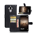 Miniatyrbillede 1 af 2: Huawei Mate 9 beskyttende læder-etui - Sort Black