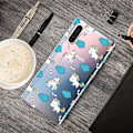 Pikkukuva 2 / 2: Deco Samsung Galaxy Note 10 kuoret - Yksisarvinen ja pilviä Multicolor