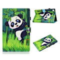 Miniatyrbillede 1 af 2: Lenovo Tab M10 FHD Plus læderetui med mønsterprint - Panda Og Bambus Multicolor