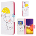 Pikkukuva 1 / 2: Wonderland Samsung Galaxy A82 5G Läppäkotelo - Elephant Holding An Umbrella Multicolor