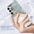 Miniatyrbillede 2 af 2: Marble Samsung Galaxy S23 Plus Etui - Grå Silver grey