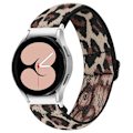 Miniatyrbild 2 av 6: Samsung Galaxy Watch 5 / 4 klockarmband i elastisk nylon - Leopard Brun