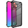 Miniatyrbillede 1 af 2: IMAK Airbag cover til iPhone 13 - Gennemsigtig Sort Transparent
