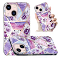 Pikkukuva 2 / 2: Marble iPhone 13 Suojakotelo - Violetti Flower Purple