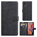 Miniatyrbillede 1 af 2: Wallet-style Læder Etui til Samsung Galaxy Xcover 5 - Sort Black
