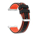 Miniatyrbilde 1 av 2: Fitbit Ionic klokkereim laget av silikon - Svart og oransje Multicolor