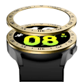 Miniatyrbild 2 av 2: Samsung Galaxy Watch 5 (44mm) styling-klockring - Guld / Svart Guld