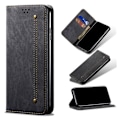 Miniatyrbillede 1 af 2: Jeans Samsung Galaxy S10 etui - Sort Black