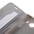 Pikkukuva 2 / 2: Doormoon Aito Nahkakotelo Standillä & Korttitaskuilla Samsung Galaxy Ace 4 Puhelimeen - Kuuma Pinkki Pink