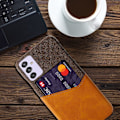 Pikkukuva 2 / 2: Bofink Samsung Galaxy Quantum 2 / A82 5g Card Suojakuori - Ruskea Brown