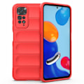 Pikkukuva 1 / 2: Pehmeä kahva muotoiltu kuori Xiaomi Redmi Note 11S / Xiaomi Redmi Note 11 - Punainen Red