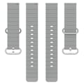 Miniatyrbillede 3 af 5: 20mm Universal wave design silikone urrem - Grå Silver grey