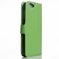 Miniatyrbillede 2 af 2: HTC A9s stilfuldt læder-etui m. kortholder - Grøn Green