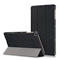 Miniatyrbillede 1 af 6: Tri-fold læderstativ-etui til Huawei MatePad T10 - Sort Black