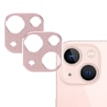 Pikkukuva 1 / 2: 2Pcs iPhone 13 Mini / 13 alumiiniseos + karkaistua lasia kameran linssin suojus - Ruusukulta Pink