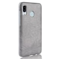 Miniatyrbild 2 av 2: Samsung Galaxy A20e litchi coated fodral - Grå Silvergrå