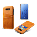 Miniatyrbillede 1 af 2: Samsung Galaxy S10e dobbelt kortholder læderetui - Orange Orange