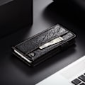 Pikkukuva 2 / 2: iPhone Xs Max CASEME vintage tyylinen synteetti nahkainen lompakko suojakotelo - Musta Black