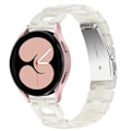 Miniatyrbillede 2 af 2: Samsung Galaxy Watch 5 / 4 urrem i resin-stil - Fluorescerende Hvid White