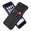 Miniatyrbild 1 av 2: Bofink iPhone 7 / iPhone 8 / iPhone SE 2020 skal med korthållare - Svart Svart