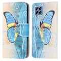 Pikkukuva 1 / 2: Wonderland Samsung Galaxy M53 5G flip kuoret - Perhonen Blue