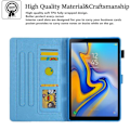 Miniatyrbillede 5 af 6: Samsung Galaxy Tab A 10.1 (2019) elegant  læder flip etui - blomster / sommerfugl Blue