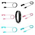 Miniatyrbillede 2 af 2: Fitbit Flex 2 lade kabel med 15cm ledning - Sort Black