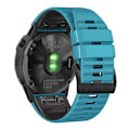 Pikkukuva 1 / 2: 26mm Garmin ja Coros kellon kaksoissilikonikellon hihna - Taivaansininen / Musta Blue